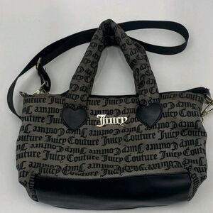 Juicy Couture Black and Tan Shoulder Bag